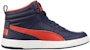 (JR) Puma Rebound Street V2 Kulit Mid 'Biru Gelap' 363913-04