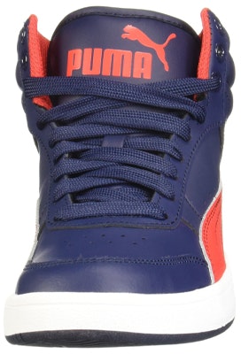 (JR) Puma Rebound Street V2 Kulit Mid 'Biru Gelap' 363913-04 Lookbook (JR) Puma Rebound Street V2 Kulit Mid 'Biru Gelap' 363913-04