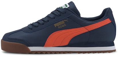 (Preschool) Puma Roma Basic Low-Top Sneakers K Blue/Orange 359841-24 (Preschool) Puma Roma Basic Low-Top Sneakers K Blue/Orange 359841-24