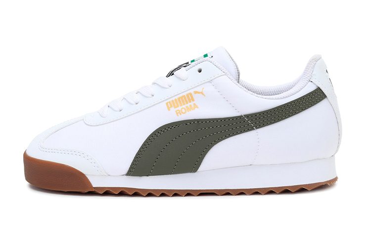 Buy (JR) プーマ ローマ ベーシック (白/緑) 359841-25