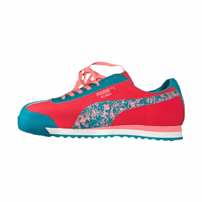 (Youth) Puma Roma Low Top Running Shoes Red/Blue