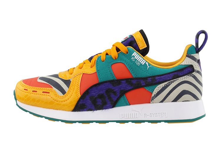 (Youth) Puma RS-100 Low Top Sneakers 'Animal Patchwork' 370804-01