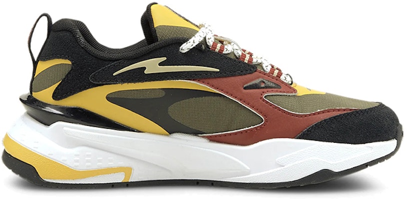 (JR) 彪马RS-Fast 'Time4Change 黑黄'运动鞋 381435-01 Order (JR) 彪马RS-Fast 'Time4Change 黑黄'运动鞋 381435-01