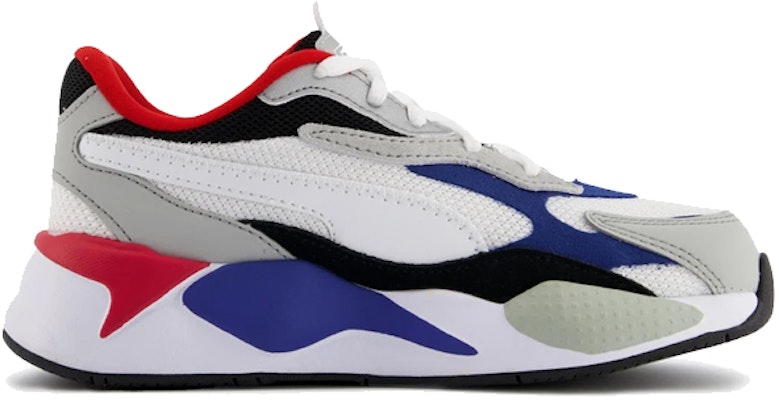 (JR) 彪马RS-X3 '拼图 - 耀眼蓝' 运动鞋 372358-05 Order (JR) 彪马RS-X3 '拼图 - 耀眼蓝' 运动鞋 372358-05