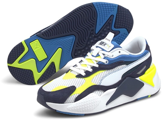 (JR) プーマ RS-X3 ツイル Jr 白/紺 375987-01 Lookbook (JR) プーマ RS-X3 ツイル Jr 白/紺 375987-01