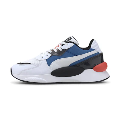 (Youth) Puma Rs 9.8 Fresh Low Top Running Shoes Black/White/Blue