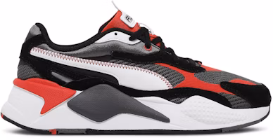 (Youth) Puma RS-X3 Twill Jr 'Castlerock Poppy Red' 375987-02 (Youth) Puma RS-X3 Twill Jr 'Castlerock Poppy Red' 375987-02