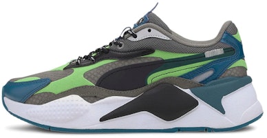(Preschool) Puma Rs-x3 City Attack 'Gray Green White' 373141-02 (Preschool) Puma Rs-x3 City Attack 'Gray Green White' 373141-02