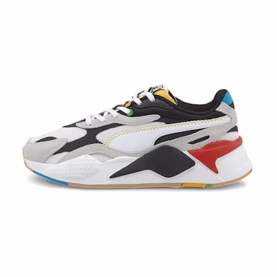 (PS) Puma Rs-x Big Boys Black White Red Low Tops Sports Shoe 'Black White Gray'