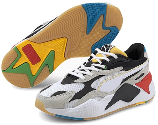 (Preschool) Puma Rs-x Big Boys Black White Red Low Tops Sports Shoe 'Black White Gray' 374498-01 Purchase (Preschool) Puma Rs-x Big Boys Black White Red Low Tops Sports Shoe 'Black White Gray' 374498-01
