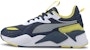 (JR) Puma Rs-x Collegiate Kasut Lari Rendah Biru/Kuning/'Putih' 371626-02