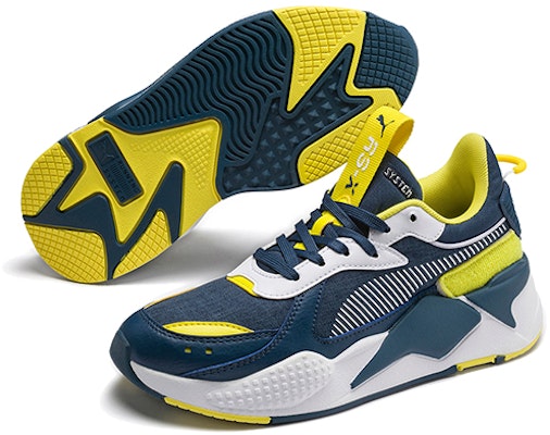 (Youth) Puma Rs-x Collegiate Low Running Shoes Blue/Yellow/ 'White' 371626-02 Purchase (Youth) Puma Rs-x Collegiate Low Running Shoes Blue/Yellow/ 'White' 371626-02