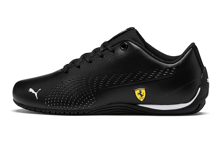 (Youth) Puma Scuderia Ferrari Drift Cat 5 Ultra Ii Low Top Running Shoes Black 306461-01