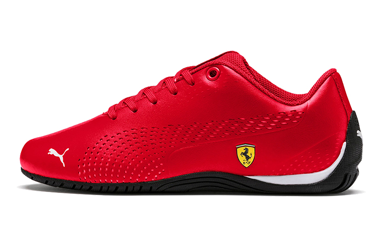 (Youth) Puma Scuderia Ferrari Drift Cat 5 Ultra Ii Low Top Running Shoes Red/Black 306461-03