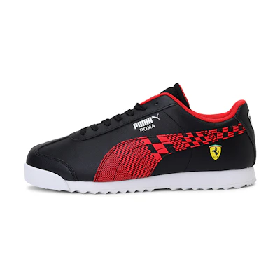 (Youth) Puma Scuderia Ferrari Roma Running Shoes Black/Red/White