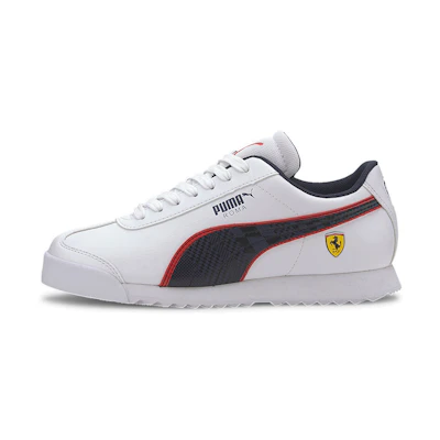 (Youth) Puma Scuderia Ferrari Roma Low Running Shoes Black/White/Red