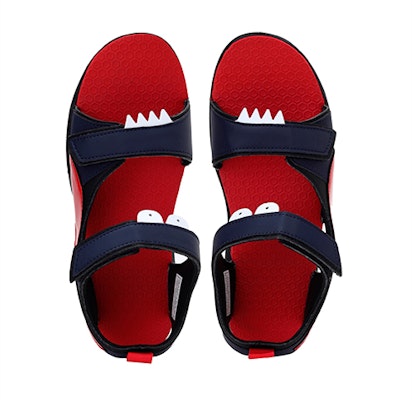 大童Puma Shrek Jr Idp魔術貼戶外露趾平跟運動涼鞋 藍紅 Shop 大童Puma Shrek Jr Idp魔術貼戶外露趾平跟運動涼鞋 藍紅