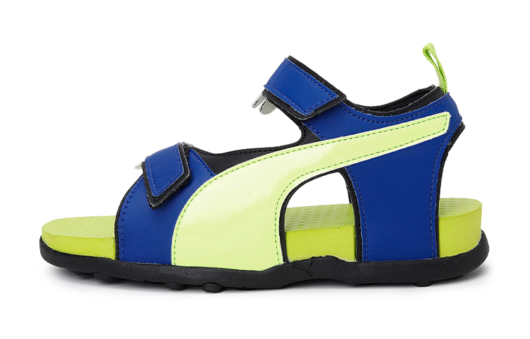 (Youth) Puma Shrek Jr Idp 'Velcro Outdoor Open-Toe Flat Sport Sandals Green Blue' 339842-02