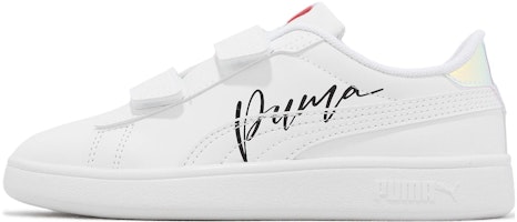 (Youth) Puma Smash 3.0 Leather Velcro Little Kid 'Crystal' 392574-01 (Youth) Puma Smash 3.0 Leather Velcro Little Kid 'Crystal' 392574-01