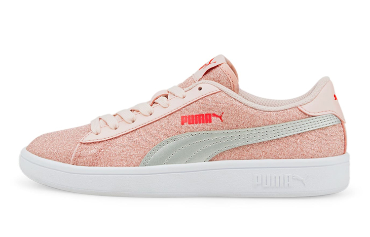 (Youth) Puma Smash V2 'Glitz Glam Silver Pink White'