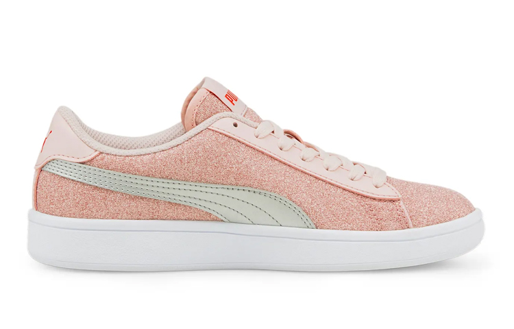 (Youth) Puma Smash V2 'Glitz Glam Silver Pink White' 圖 2