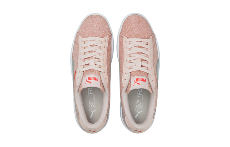 (Youth) Puma Smash V2 'Glitz Glam Silver Pink White' 圖 3