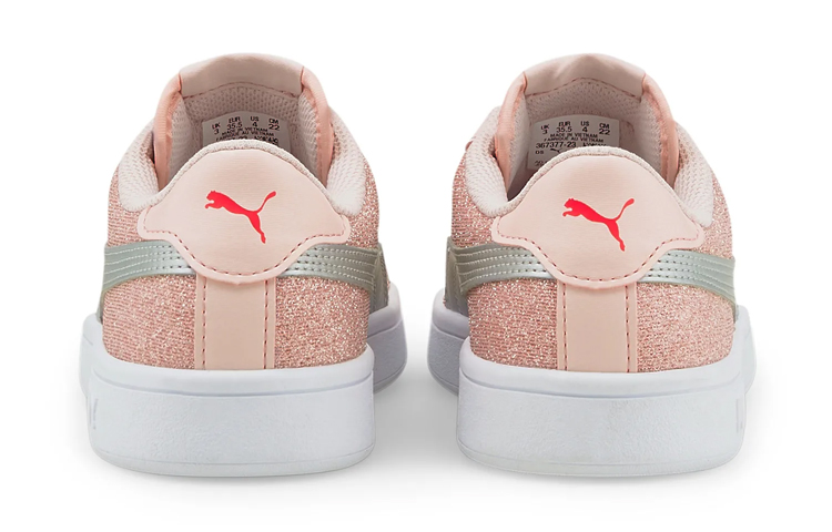(Youth) Puma Smash V2 'Glitz Glam Silver Pink White' 圖 4