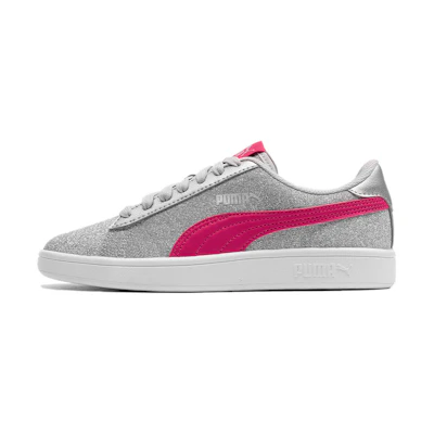 (Youth) Puma Smash V2 'Glitz Glam Silver Red'