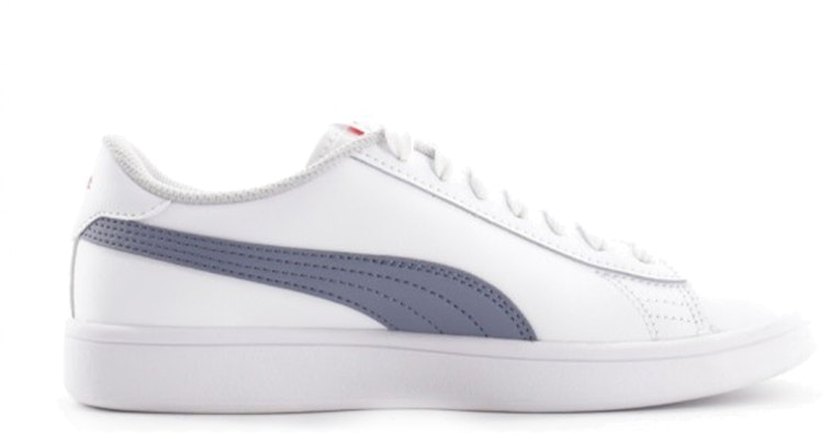 大童 PUMA Smash V2 休閒 輕便 低筒 兒童板鞋 白灰 Order 大童 PUMA Smash V2 休閒 輕便 低筒 兒童板鞋 白灰