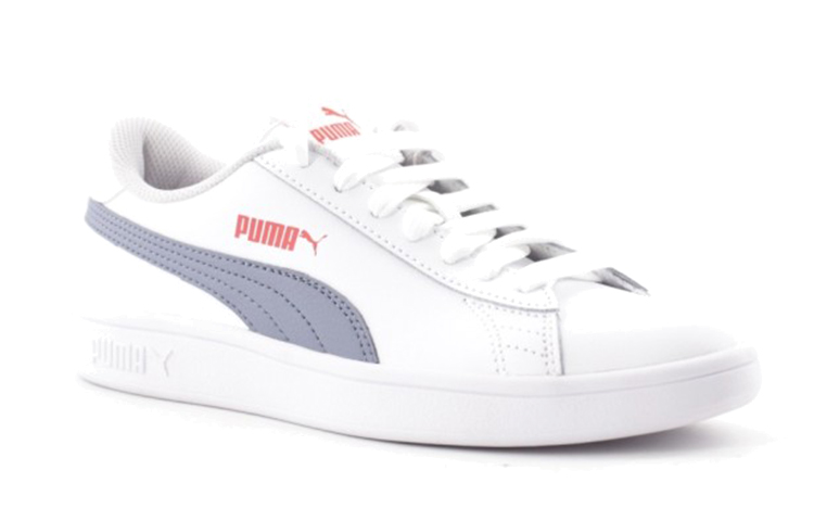 Lookbook (JR) Puma Smash V2 'Putih Abu-Abu' 365170-25
