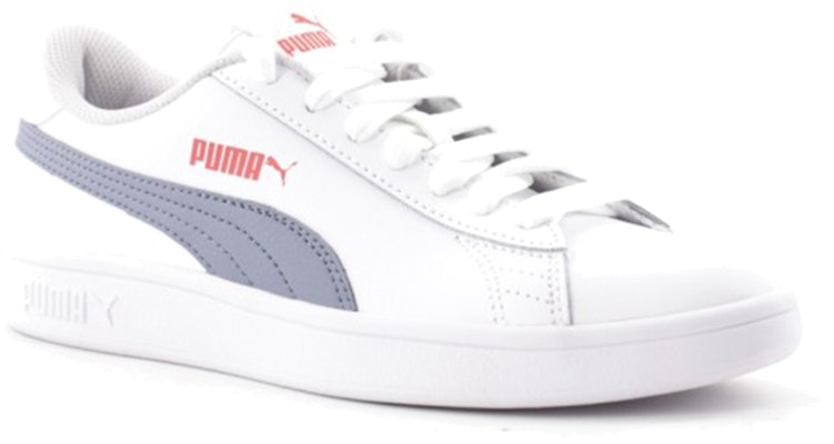 大童 PUMA Smash V2 休閒 輕便 低筒 兒童板鞋 白灰 Lookbook 大童 PUMA Smash V2 休閒 輕便 低筒 兒童板鞋 白灰