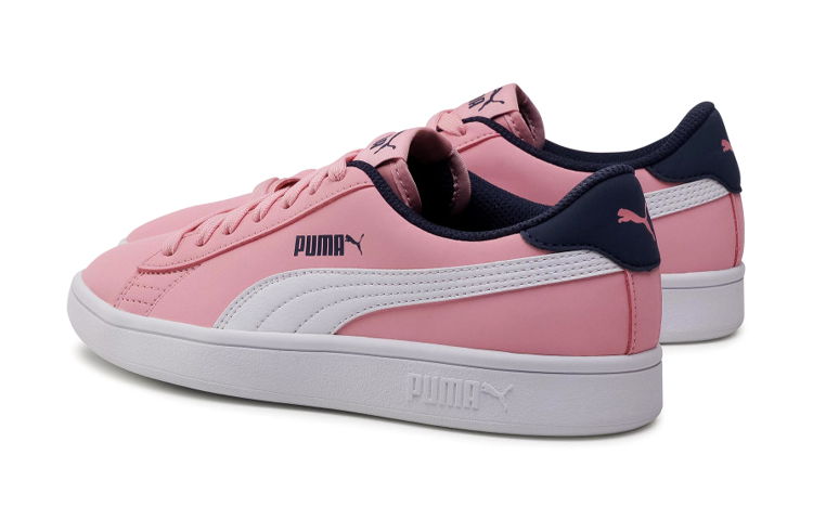 Shop 大童 PUMA Smash v2 Buck Jr 休閒 低筒 兒童板鞋 粉