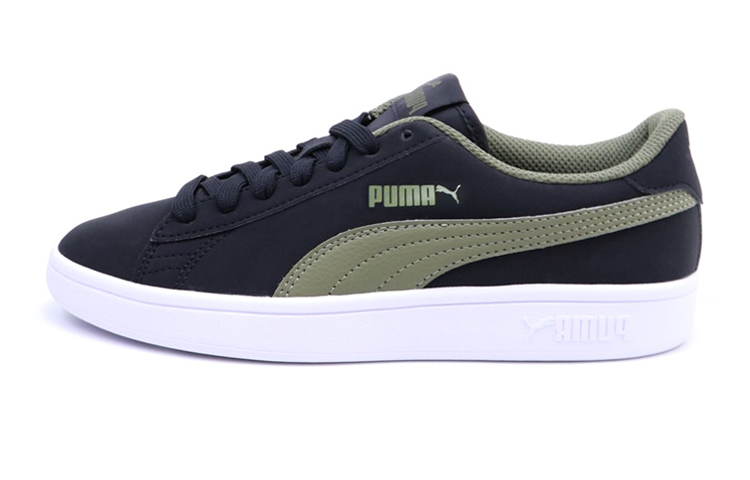 Buy (JR) Puma Smash v2 Buck Jr Kasut Hitam/Hijau 365182-11