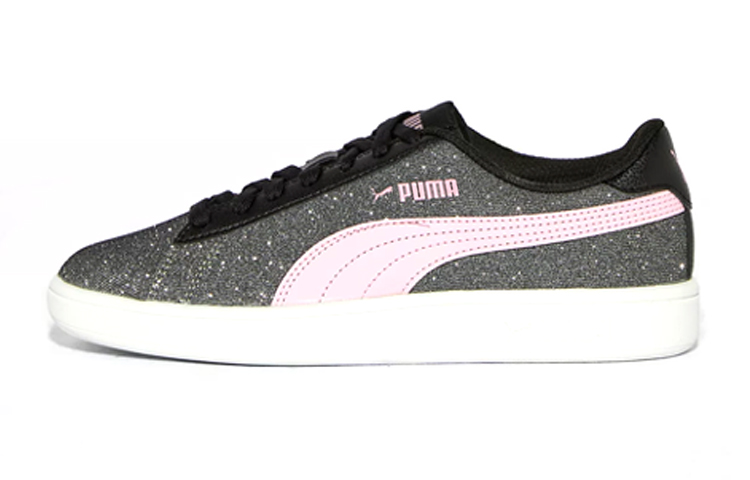 Buy (JR) Puma Smash V2 Glitz Glam 'Negro Rosa' 367377-18
