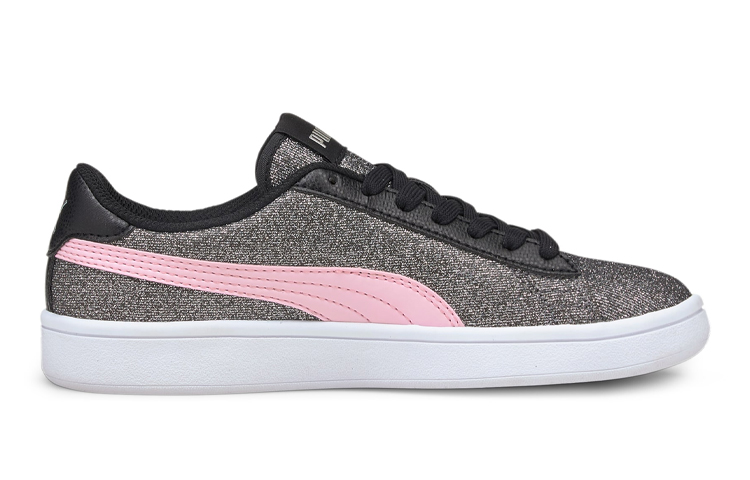 (Youth) Puma Smash V2 Glitz Glam 'Black Pink White' 圖 2