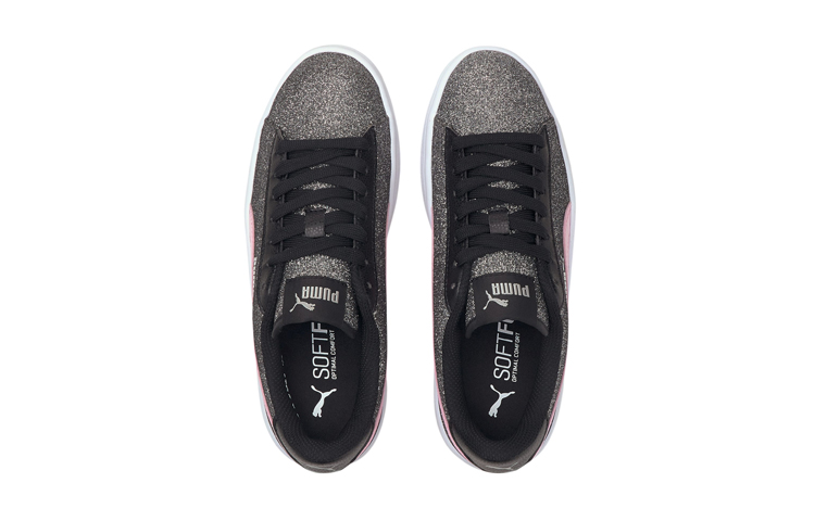 (Youth) Puma Smash V2 Glitz Glam 'Black Pink White' 圖 3