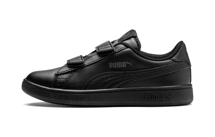 Buy (Youth) Puma Smash v2 Leather 'Triple Black' 365173-01