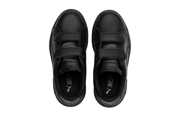 Lookbook (Youth) Puma Smash v2 Leather 'Triple Black' 365173-01