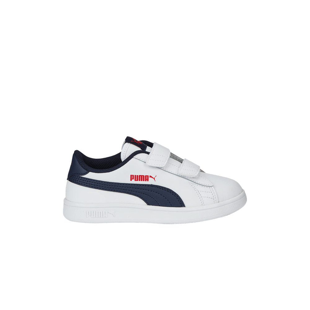 Buy (JR) プーマ スマッシュv2 レザー 白/ピーコート 365173-37