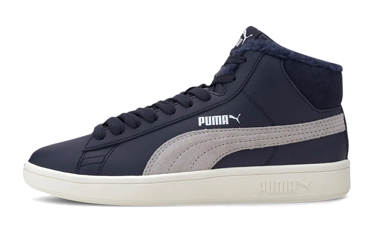 Buy 大童 PUMA Smash V2 Mid L Fur Jr 中幫 兒童板鞋 深藍