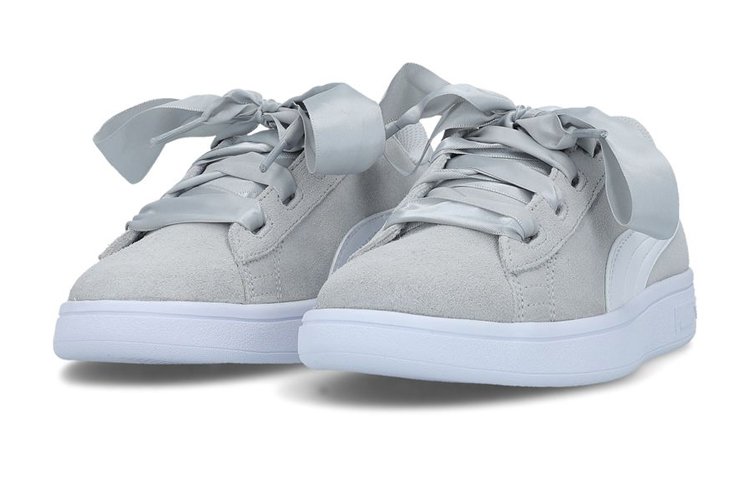 Lookbook (JR) Puma Smash v2 Ribbon 'Gris' 366003-09