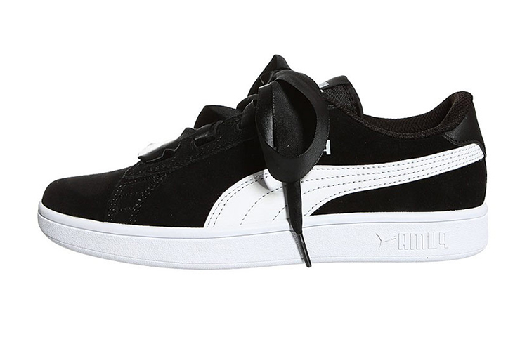 Buy (JR) Puma Smash v2 Ribbon Low 'Anak-Anak Hitam' 366003-01