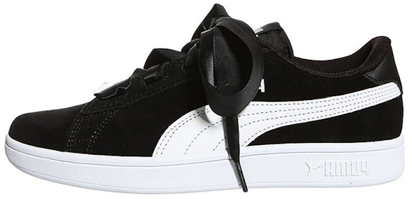 (JR) Puma Smash v2 Ribbon Low 'Niños Negro' 366003-01 Buy (JR) Puma Smash v2 Ribbon Low 'Niños Negro' 366003-01
