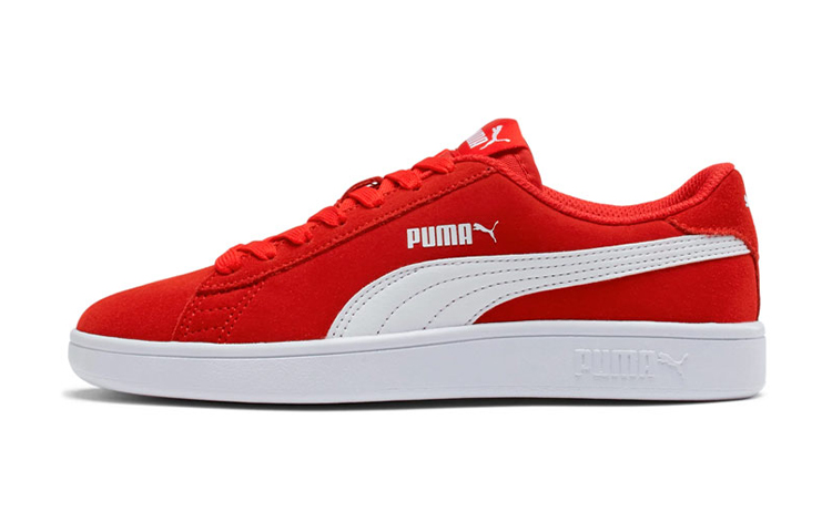 Buy (JR) 푸마 스매쉬 V2 스웨이드 키즈 레드 로우탑 (Puma Smash V2 Suede Kids Red Low) 365176-03