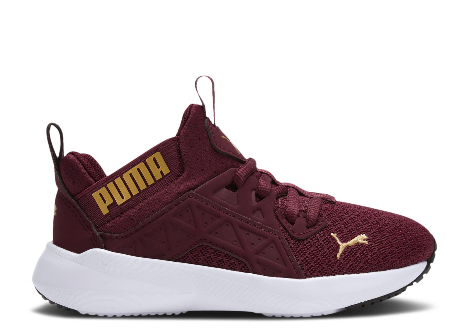 (Youth) Puma Soft Enzo NXT 'Aubergine Team Gold' 195571-19