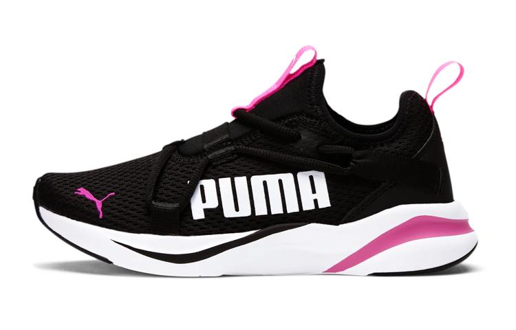 (Youth) Puma SoftRide Rift Slip-On 'Black Pink' 194643-04