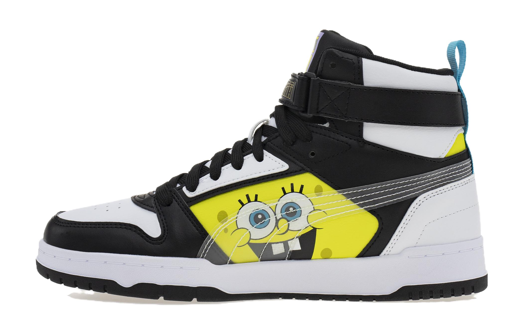 (Youth) Puma SpongeBob SquarePants x RBD Game Mid 'Black White' 39086401