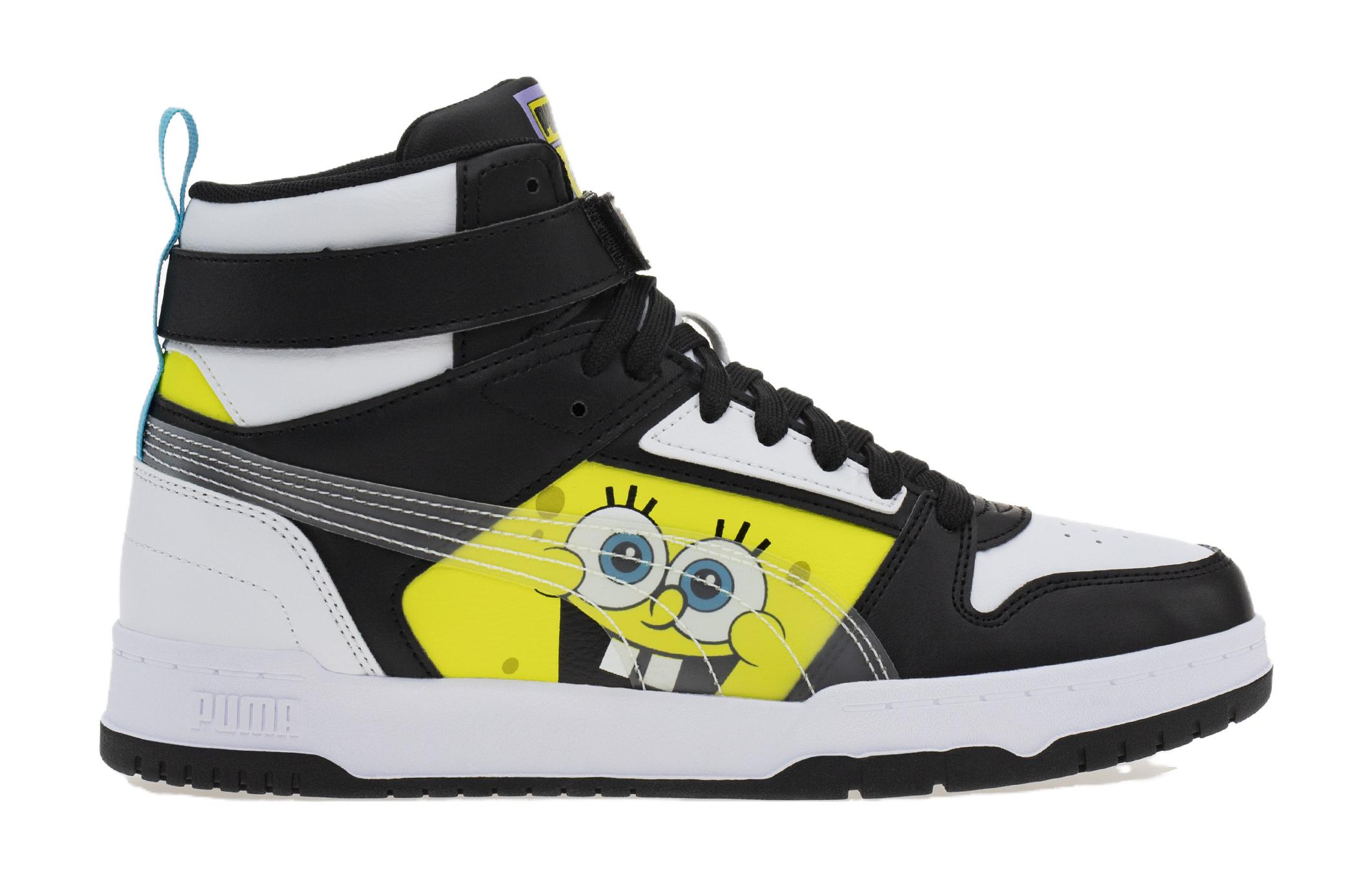 (Youth) Puma SpongeBob SquarePants RBD Game Mid 'Black White' 圖 2