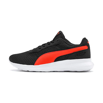 (Youth) Puma ST Activate Sports Running Shoes Black/Red/White