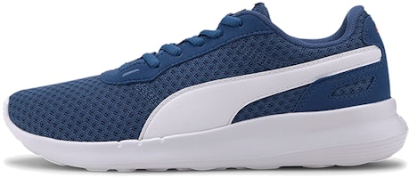 (Youth) Puma ST Activate Low Top Running Shoes White/Blue 369069-11 (Youth) Puma ST Activate Low Top Running Shoes White/Blue 369069-11